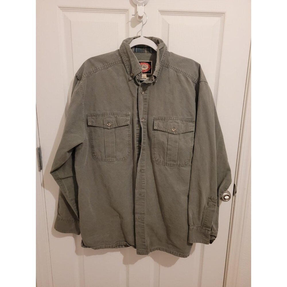 The Australian Outback Collect Shirt Barn Long Sleeve Men L Button Down